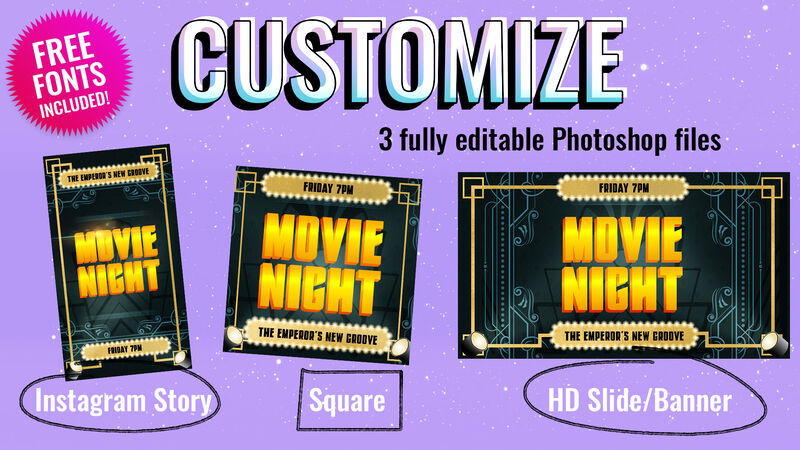 Event Graphics: Movie Night